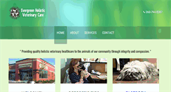 Desktop Screenshot of evergreenholisticvet.com